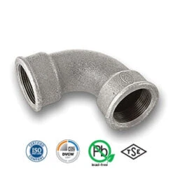 3/4" Galvanised FxF Short Bend Tube/Pipe Fitting EN10242
