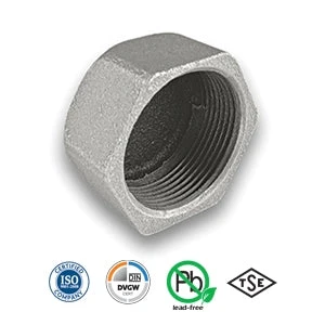 1 1/4" Galvanised Hexagon Cap Tube/Pipe Fitting EN10242 3 1 1/4" Galvanised Hexagon Cap Tube/Pipe Fitting EN10242