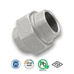1 1/4" Galvanised FxF Union Tube/Pipe Fitting EN10242