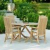 Alexander Rose Roble Bengal Folding Table & Armchair Set -Garden Tools Shop 145 115