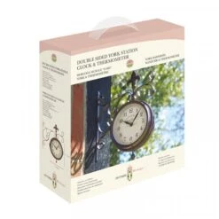 Outside In Designs York Station Wall Clock & Thermometer 5.5in -Garden Tools Shop 3632430 5063000 3 2 3 600