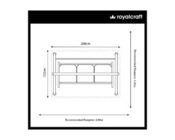 Royalcraft Sorrento 3 Seater Swing Hammock -Garden Tools Shop 425204 1000px x 800px
