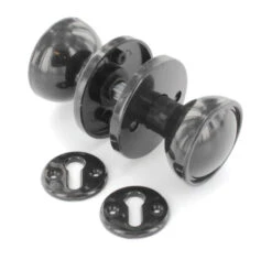 SecurIT® Securit Plastic Mortice Knob Set Brown 60mm
