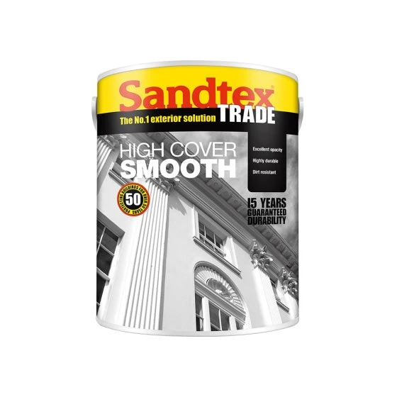 Sandtex Trade High Cover Smooth Black 5L 3 Sandtex Trade High Cover Smooth Black 5L