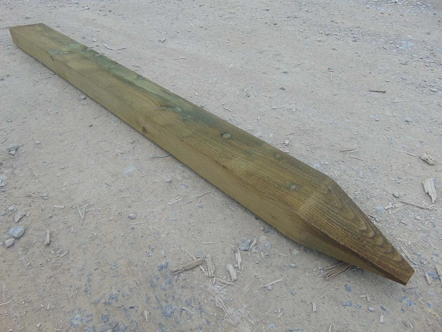 Wooden Fence Post Tanalised 6' X 5" X 2.5" 3 Wooden Fence Post Tanalised 6' X 5" X 2.5"