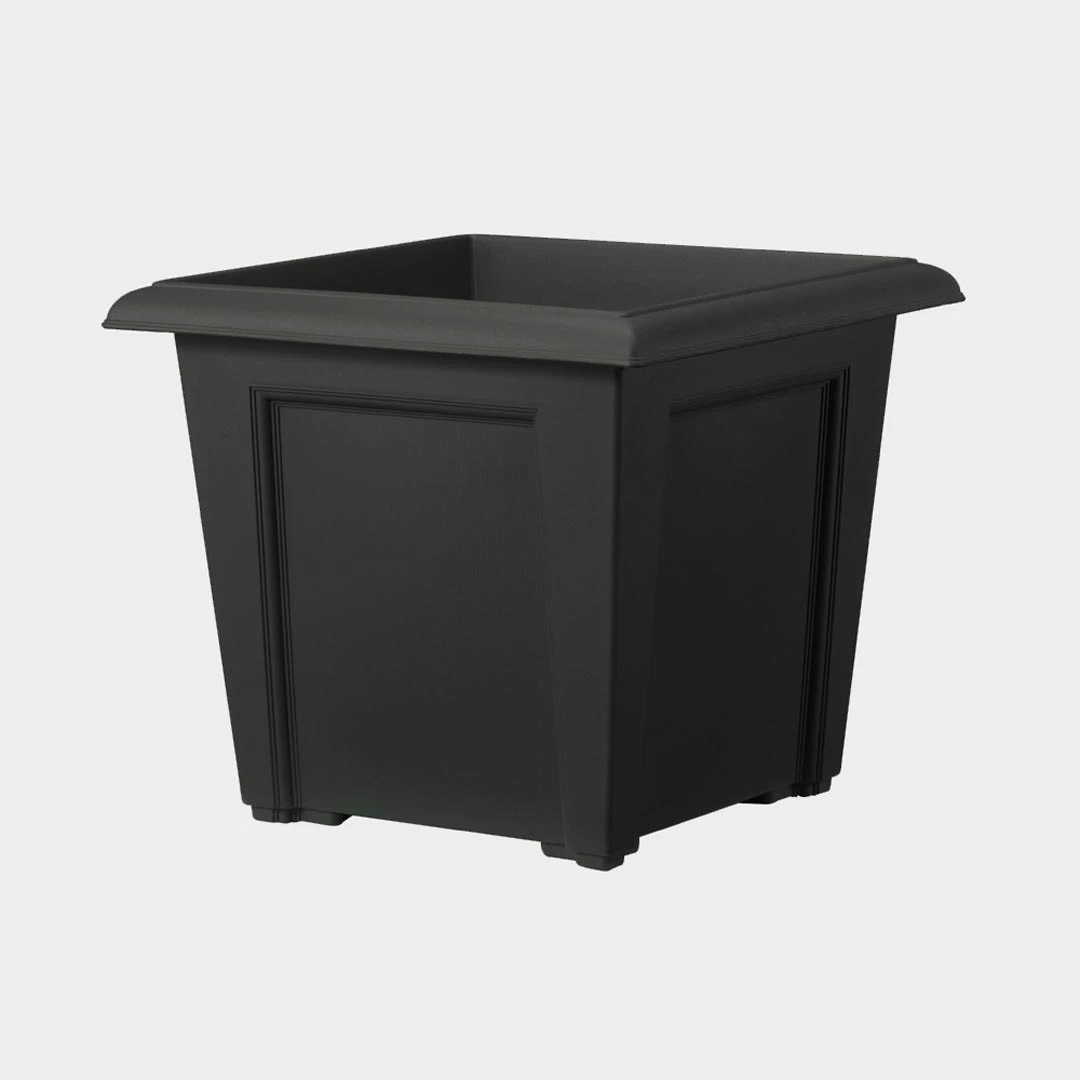 Stewart Regency Square Planter Black 40 X 40 X 33cm 3 Stewart Regency Square Planter Black 40 X 40 X 33cm