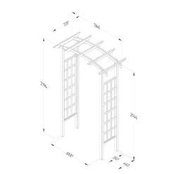 Forest Classic Dome Top Arch -Garden Tools Shop CLADTA 5 1024x1024 1