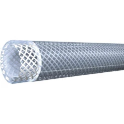 Clear Braid-Reinforced PVC Hose 25mm ID/31mm OD (13bar)