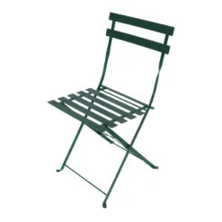 Fallen Fruits French Bistro Metal Chair Green