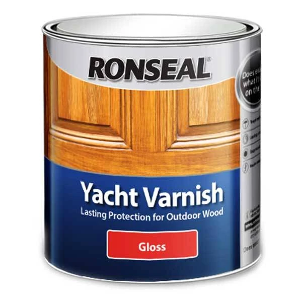 Ronseal Yacht Varnish Gloss Clear 500ml 3 Ronseal Yacht Varnish Gloss Clear 500ml