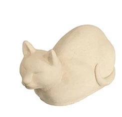 Willowstone Cream Crouching Cat C3
