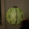 Creekwood Large Round Solar Lantern 1 Creekwood Large Round Solar Lantern -Garden Tools Shop creekwood large round solar lantern green 43310