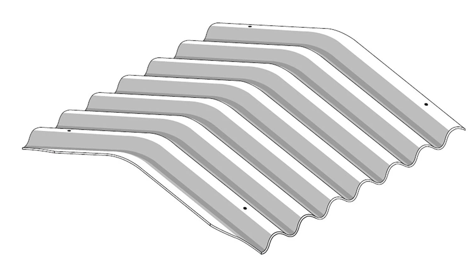 Eternit 6'' Cranked Crown Sheet 900mm 22.5 Degree 3 Eternit 6'' Cranked Crown Sheet 900mm 22.5 Degree