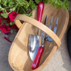 Burgon & Ball British Bloom Trowel & Fork Set -Garden Tools Shop grh tfboxbb burgon and ball rhs gifts for gardeners british bloom gift boxed trowel and fork 02