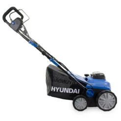 Hyundai HY2196 Cordless Lawn Scarifier, Aerator & Dethatcher Rake -Garden Tools Shop hyundai 2 x 20v 40v cordless lawn scarifier aerator and dethatcher rake 380mm 4ah li ion batteries brushless or hy2196 71606