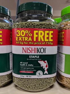 Nishikoi Staple Fish Food Small Pellets 975g