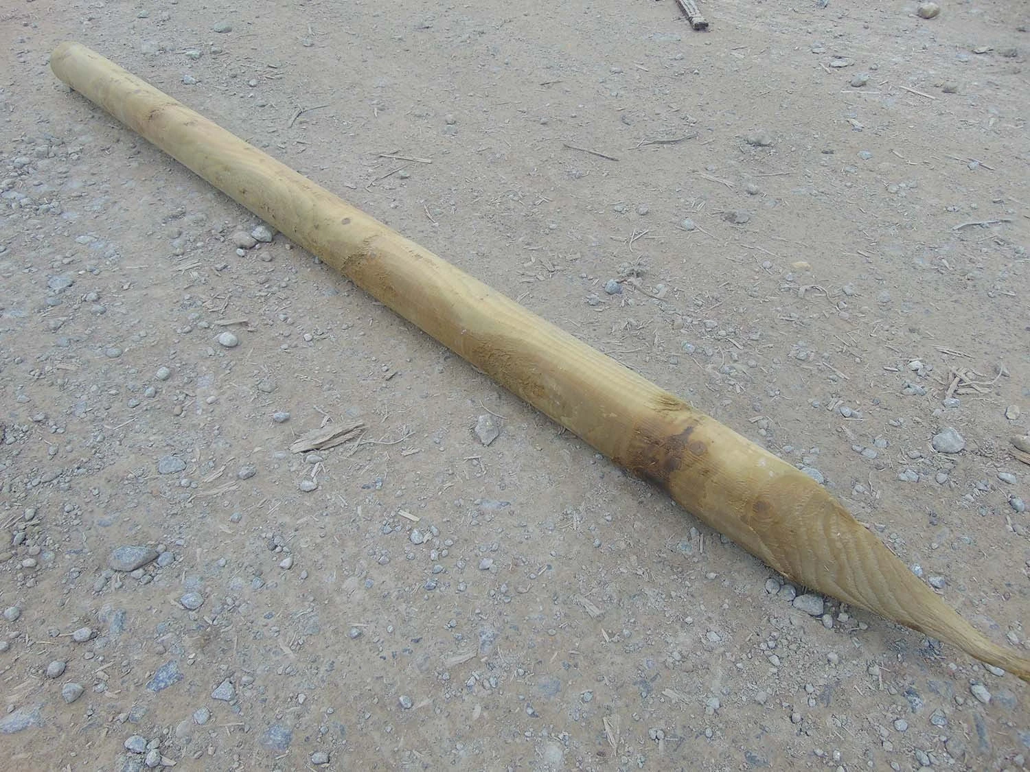 Tanalised Round Fence Post 5'5" X 3 1/2" Pointed Post 3 Tanalised Round Fence Post 5'5" X 3 1/2" Pointed Post