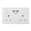 Masterplug Switched Socket 2 Gang + 2USB -Garden Tools Shop masterplug switched socket 2 gang 13a with 2 x usb ports 822u3 01
