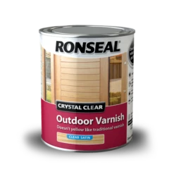 Ronseal Crystal Clear Outdoor Varnish Clear Satin 2.5L