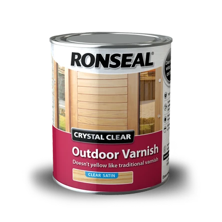 Ronseal Crystal Clear Outdoor Varnish Clear Satin 2.5L 3 Ronseal Crystal Clear Outdoor Varnish Clear Satin 2.5L