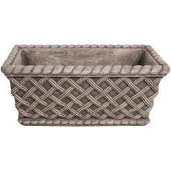 Willowstone Antique Grey Lattice Trough P6AG