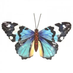 Primus Medium Metal Blue Butterfly Wall Art
