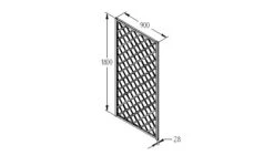 Forest Garden Hidcote Lattice 180 X 90cm -Garden Tools Shop rfl09 hidcote lattice drawing