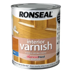 Ronseal Diamond Hard Interior Satin Wood Varnish 750ml -Garden Tools Shop ronseal diamond hard antique pine satin wood varnish 0 75l