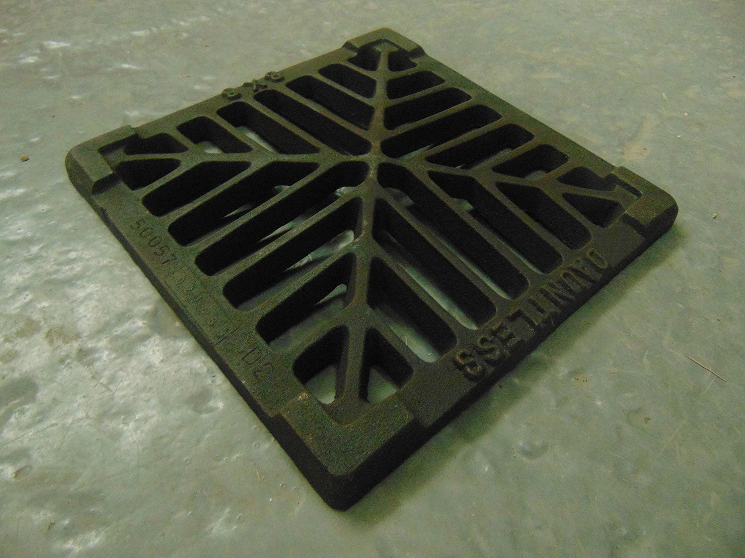 Cast Iron Gully Grate Square 9" 3 Cast Iron Gully Grate Square 9"