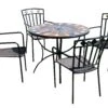 Europa Leisure Granada Table Set & 4 Malaga Chairs -Garden Tools Shop table 4 seat cutout