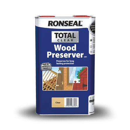 Ronseal Total Wood Preserver Clear 5L 3 Ronseal Total Wood Preserver Clear 5L