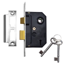 UNION 2295 2 Lever Sashlock Chrome Plated