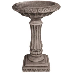 Willowstone Antique Grey Victorian Bird Bath V22AG