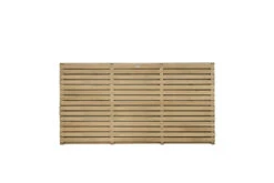 Forest Contemporary Double Slatted Fence Panel 0.9m -Garden Tools Shop venhhm3 3