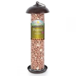 Walter Harrisons Hammered Copper Peanut & Seed Feeder 30cm