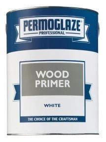 Crown Permoglaze Wood Primer White Paint 5L